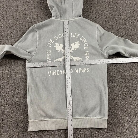 Vineyard Vines Hoodie Women's Large Sun Faded Fishbones Living The Good Life - Picture 8 of 13